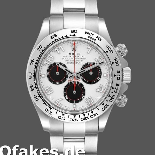 Replica Rolex Cosmograph Daytona 116509 Weißes arabisches Zifferblatt Weißgold 40MM Herren Replica Uhren