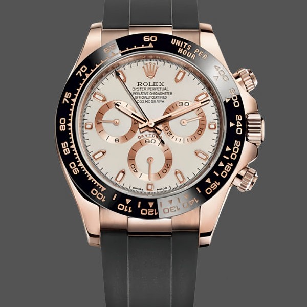Replica Rolex Cosmograph Daytona 116515LN Everose Gold Ivory Dial 40mm Herren Replica Uhren