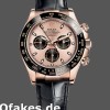 Replica Rolex Cosmograph Daytona 116515LN Lederarmband Schwarz Pinkes Zifferblatt 40mm Herren Replica Uhren