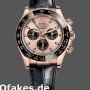 Replica Rolex Cosmograph Daytona 116515LN Lederarmband Schwarz Pinkes Zifferblatt 40mm Herren Replica Uhren