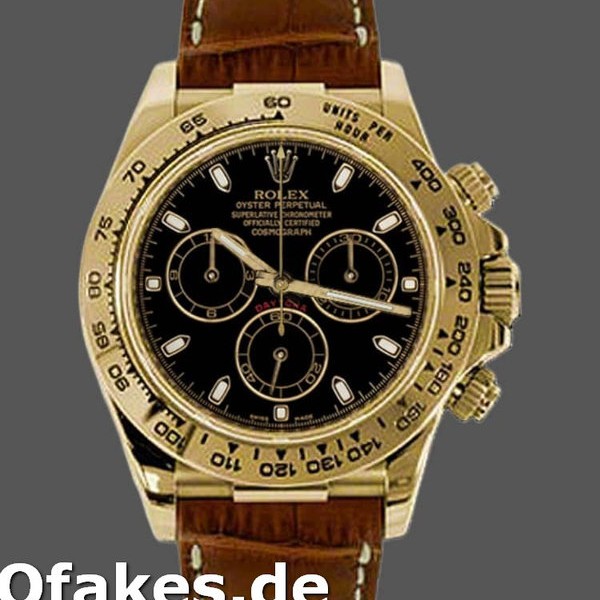 Replica Rolex Cosmograph Daytona 116518 Brown Leather Strap 40mm Herren Replica Uhren