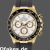 Replica Rolex Cosmograph Daytona 116518LN White Dial Black Rubber Strap 40mm Herren Replica Uhren