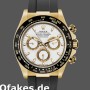 Replica Rolex Cosmograph Daytona 116518LN White Dial Black Rubber Strap 40mm Herren Replica Uhren