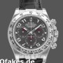 Replica Rolex Cosmograph Daytona 116519 Graues Zifferblatt Schwarzes Lederarmband 40mm Herren Replica Uhren