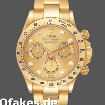 Replica Rolex Cosmograph Daytona 116528 Champagne Diamond Dial 40mm Herren Replica Uhren