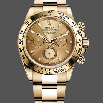 Replica Rolex Cosmograph Daytona 116528 Champagne Index Dial 40MM Herren Replica Uhren