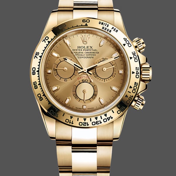 Replica Rolex Cosmograph Daytona 116528 Champagne Index Dial 40MM Herren Replica Uhren