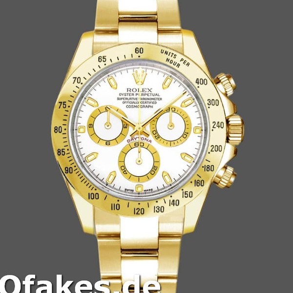 Replica Rolex Cosmograph Daytona 116528 White Index Dial 40MM Herren Replica Uhren