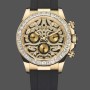 Replica Rolex Cosmograph Daytona 116588 Gelbgold Schwarzes Kautschukband 40mm Herren Replica Uhren