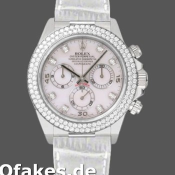 Replica Rolex Cosmograph Daytona 116589 White MOP Diamond Dial 40MM Herren Replica Uhren