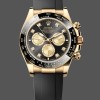 Replica Rolex Cosmograph Daytona 40 Gelbgold Schwarz Gummi m126518ln 0006