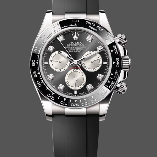Replica Rolex Cosmograph Daytona Weißgold 126519LN 0004 Bright Black Steel Diamond