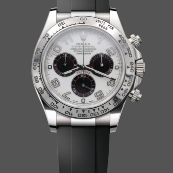 Replica Rolex Cosmograph Daytona White Gold Case Panda Dial 116519 Herrenuhr