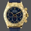 Replica Rolex Cosmograph Daytona Gelbgoldgehäuse Blaues Zifferblatt 116518 Herrenuhr