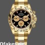 Replica Rolex Daytona 116508 Gelbgold Schwarzes Zifferblatt 40MM Herren Replica Uhren