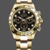 Replica Rolex Daytona 116508 Gelbgold Schwarz Diamant Zifferblatt 40MM Herren Replica Uhren