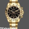 Replica Rolex Daytona 116508 Gelbgold Schwarzes Index-Zifferblatt 40MM Herren Replica Uhren