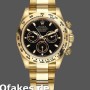 Replica Rolex Daytona 116508 Gelbgold Schwarzes Index-Zifferblatt 40MM Herren Replica Uhren