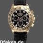 Replica Rolex Daytona 116518 Black Diamond Dial Black Leather strap 40mm Herren Replica Uhren