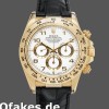 Replica Rolex Daytona 116518 Black Leather Strap White Dial 40mm Herren Replica Uhren