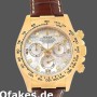 Replica Rolex Daytona 116518 MOP Diamond Dial Brown Leather strap 40mm Herren Replica Uhren