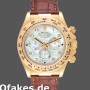 Replica Rolex Daytona 116518 Gelbgold MOP Zifferblatt Braun Armband 40mm Herren Replica Uhren