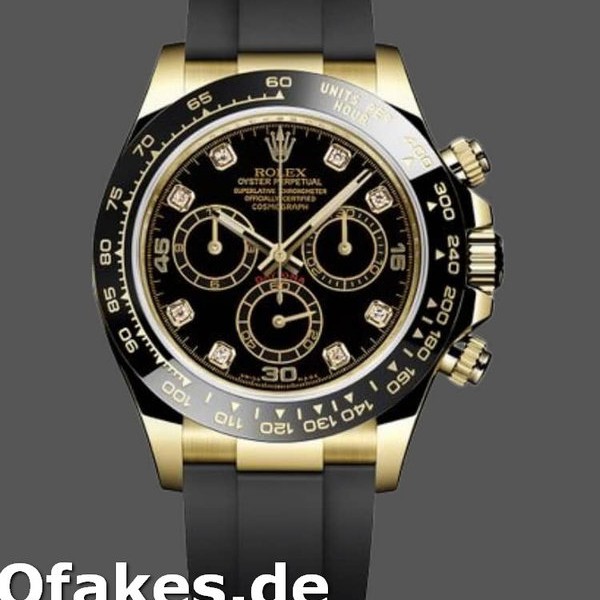 Replica Rolex Daytona 116518LN Black Diamond Dial 40mm Herren Replica Uhren