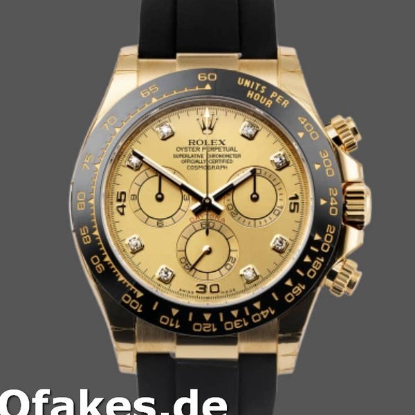Replica Rolex Daytona 116518LN Diamond Champagne Dial 40mm Herren Replica Uhren
