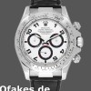 Replica Rolex Daytona 116519 Black Alligator Lederarmband Weißes Zifferblatt 40mm Herren Replica Uhren