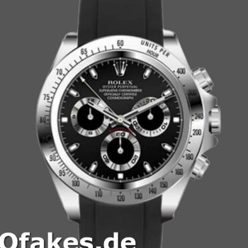 Replica Rolex Daytona 116519 Black Dial Black Rubber strap 40mm Herren Replica Uhren