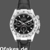 Replica Rolex Daytona 116519 Black Leather strap Black Dial 40mm Herren Replica Uhren