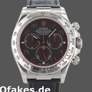 Replica Rolex Daytona 116519 Black Racing Dial Lederarmband 40mm Herren Replica Uhren