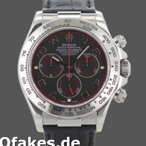 Replica Rolex Daytona 116519 Black Racing Dial Lederarmband 40mm Herren Replica Uhren