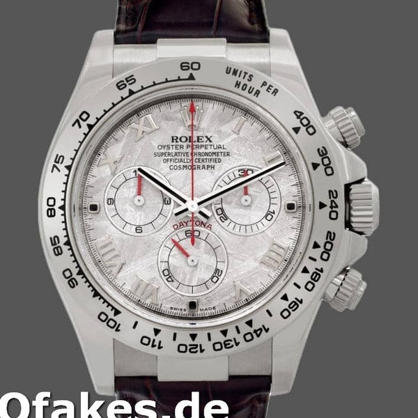 Replica Rolex Daytona 116519 Brown Leather strap Meteorite Dial 40mm Herren Replica Uhren