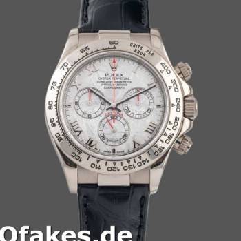 Replica Rolex Daytona 116519 Meteorite Dial Lederarmband 40mm Herren Replica Uhren