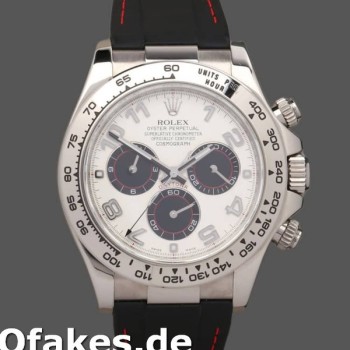 Replica Rolex Daytona 116519 Panda Dial Black Rubber Strap 40mm Herren Replica Uhren