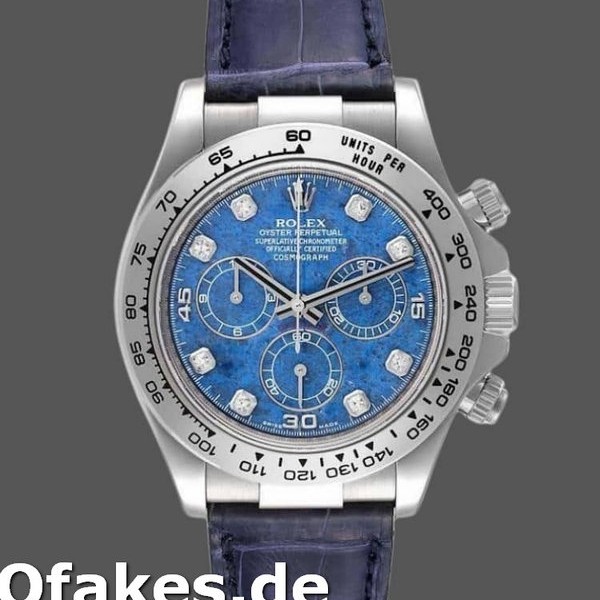 Replica Rolex Daytona 116519 Sodalite diamonds dial 40mm Herren Replica Uhren