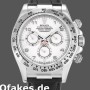 Replica Rolex Daytona 116519 White Arabic Dial Black Leather strap 40mm Herren Replica Uhren