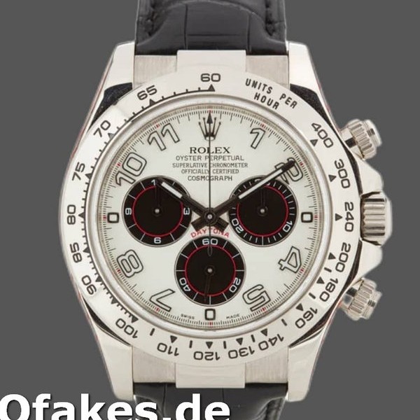 Replica Rolex Daytona 116519 White Dial Black Eyes 40mm Herren Replica Uhren