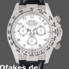 Replica Rolex Daytona 116519 White Dial Black Leather strap 40mm Herren Replica Uhren