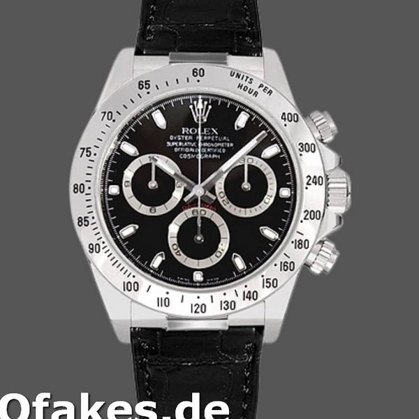 Replica Rolex Daytona 116519 White Gold Black Dial 40mm Herren Replica Uhren