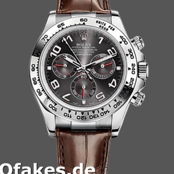 Replica Rolex Daytona 116519 White Gold Grey Dial 40mm Herren Replica Uhren