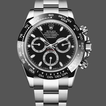 Replica Rolex Daytona 116520 Edelstahlgehäuse Schwarzes Zifferblatt 40MM Herren Replica Uhren
