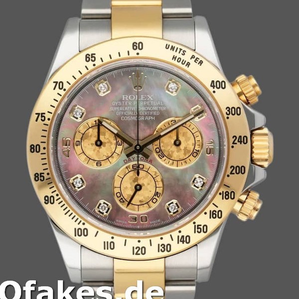 Replica Rolex Daytona 116523 Dark MOP Black Dial 40mm Herren Replica Uhren