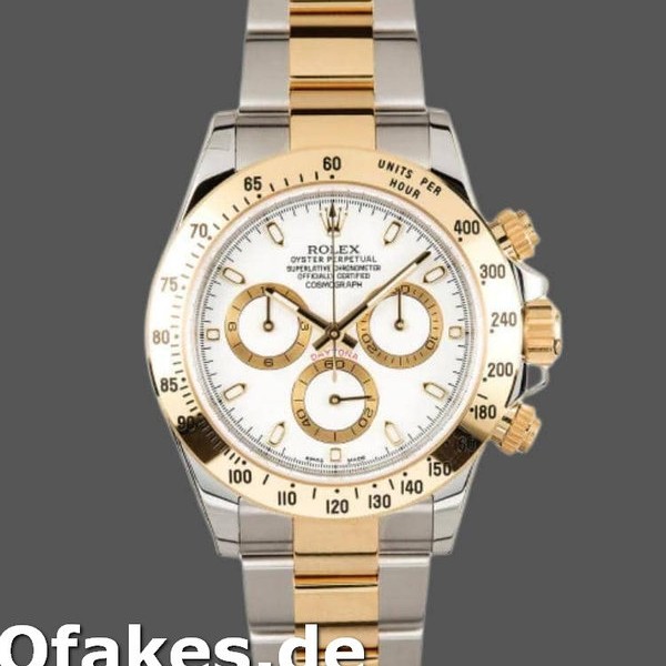 Replica Rolex Daytona 116523 Edelstahl Weißes Zifferblatt 40mm Herren Replica Uhren