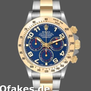 Replica Rolex Daytona 116523 Steel Yellow Gold Blue Racing Dial 40mm Herren Replica Uhren