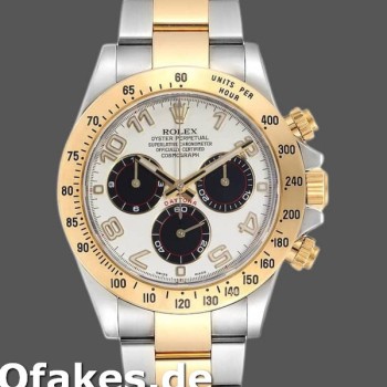 Replica Rolex Daytona 116523 White Arabic Panda Dial 40mm Herren Replica Uhren