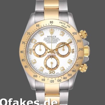 Replica Rolex Daytona 116523 White Diamond Dial 40mm Herren Replica Uhren