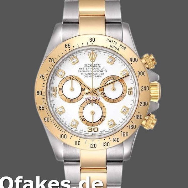 Replica Rolex Daytona 116523 White Diamond Dial 40mm Herren Replica Uhren
