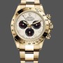 Replica Rolex Daytona 116528 Weißes Arabisches Zifferblatt Gelbgold 40mm Herren Replica Uhren